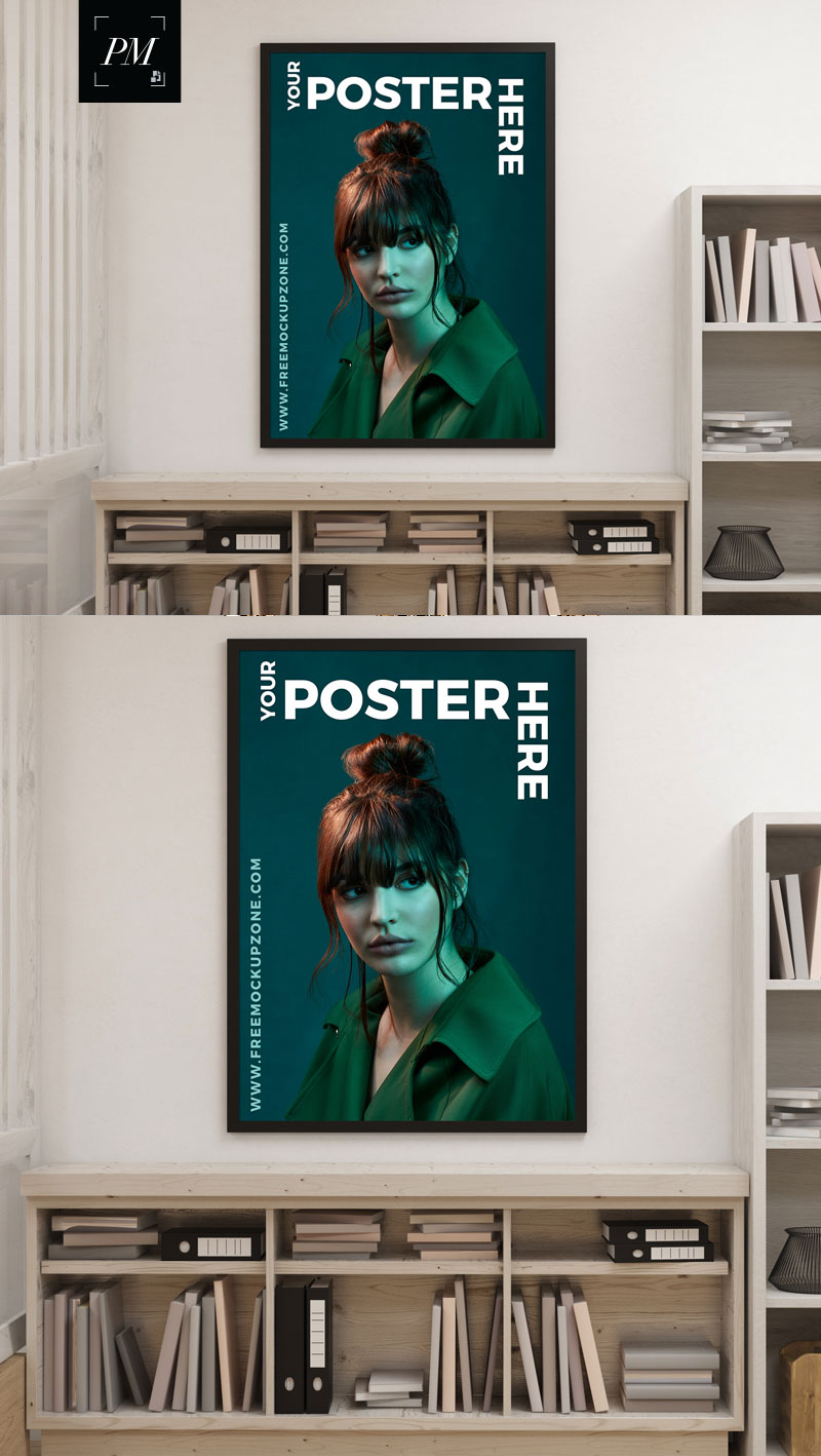 Free-Creative-Interior-Poster-Mockup-For-Designers-2018-600