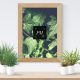 Free-Plant-Vases-With-Wooden-Frame-Poster-Mockup-PSD