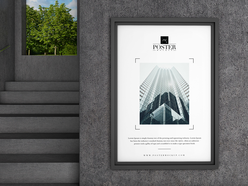 Free-Industrial-Interior-Concrete-Wall-Poster-Mockup-PSD