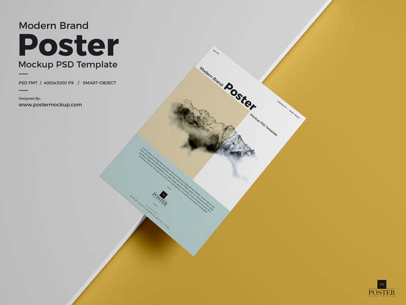 Modern-Brand-Textured-Paper-Poster-Mockup-PSD-Template-2018