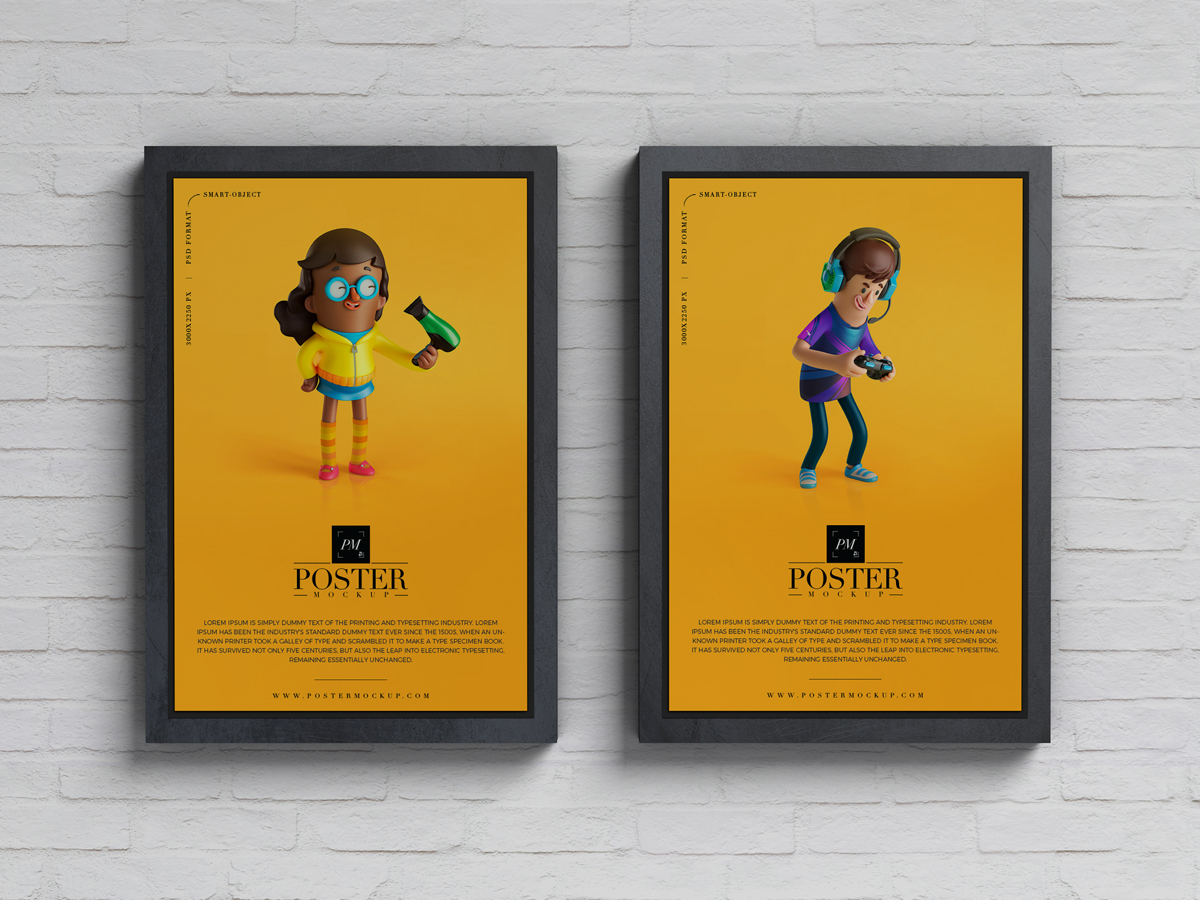 Advertisement-Display-Posters-Mockup-PSD