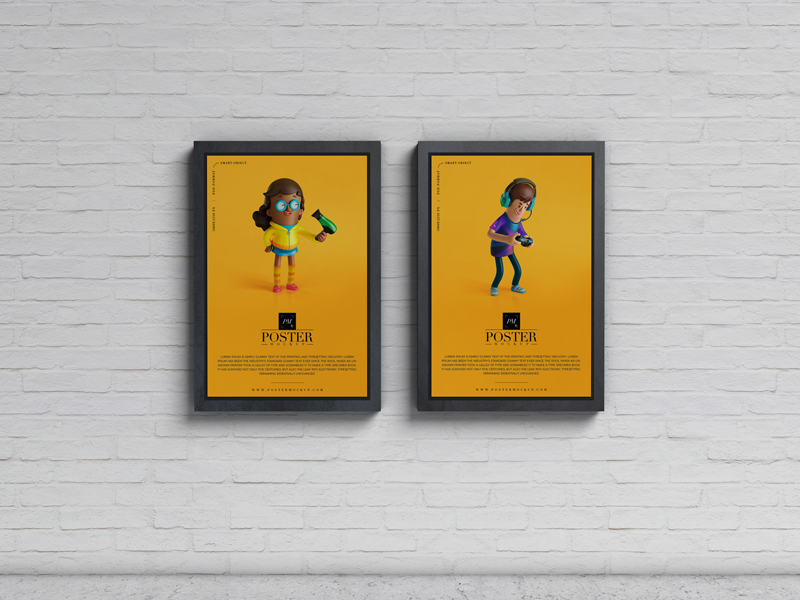 Free-Advertisement-Display-Posters-Mockup-PSD