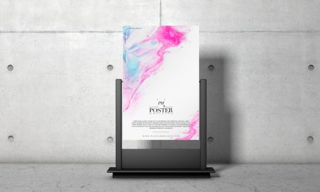 Free-Advertising-Stand-PSD-Poster-Mockup