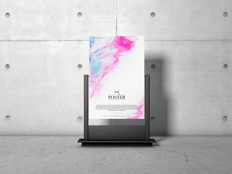 Free-Advertising-Stand-PSD-Poster-Mockup