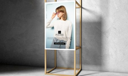 Free-Wooden-Frame-Poster-Mockup