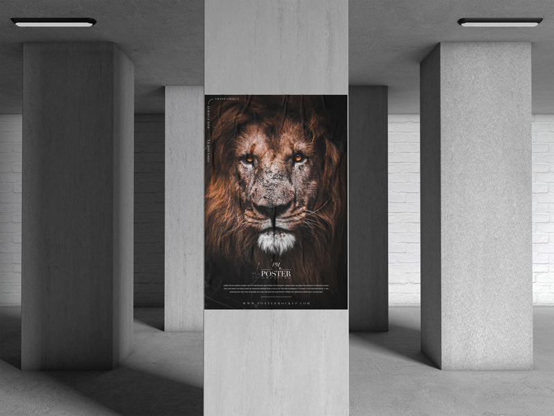 Free-Underground-Pillar-Poster-Mockup