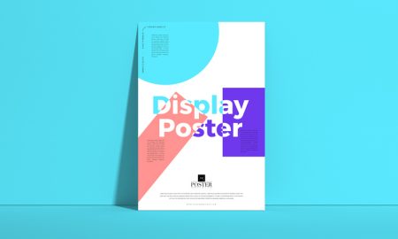 Free-Front-Display-Poster-Mockup