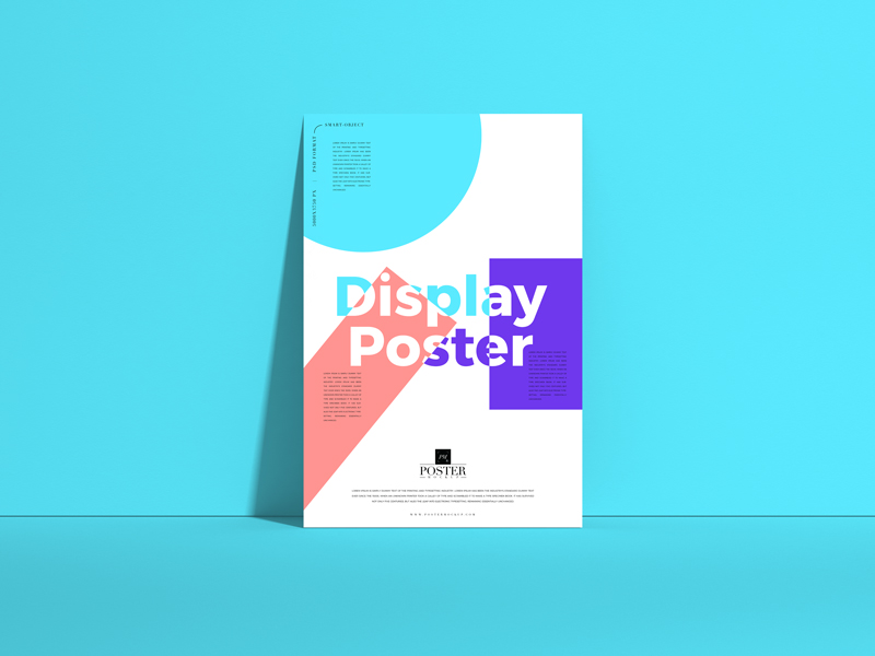 Free-Front-Display-Poster-Mockup