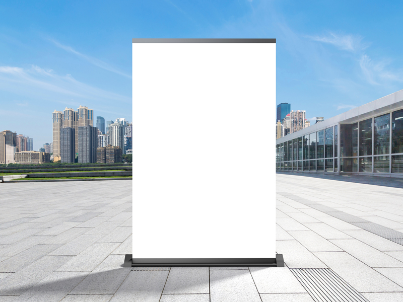 Outdoor-Office-Display-Stand-Advertising-Poster-Mockup