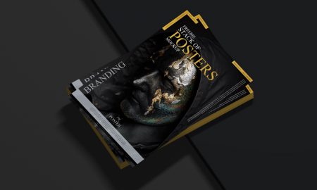 Free-Stack-of-Posters-Mockup-For-Branding