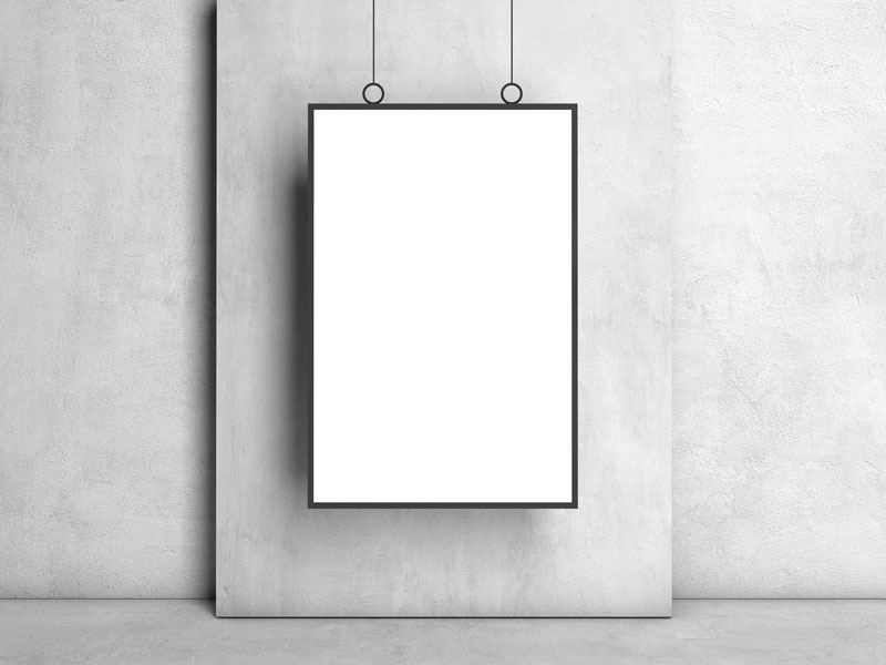 Free-Hanging-Frame-Poster-Mockup-1