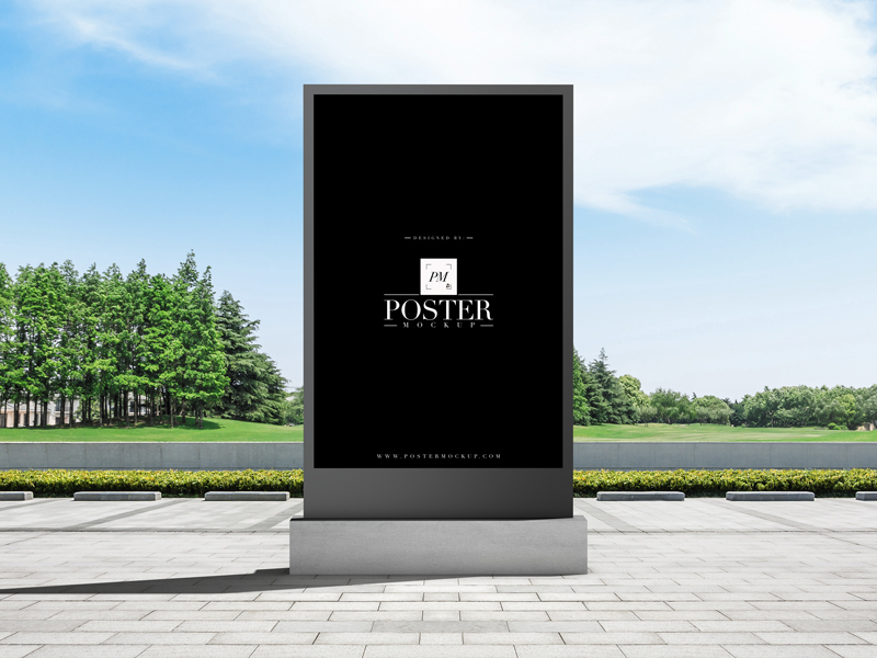 Free-Park-Side-Outdoor-Advertisement-Billboard-Poster-Mockup