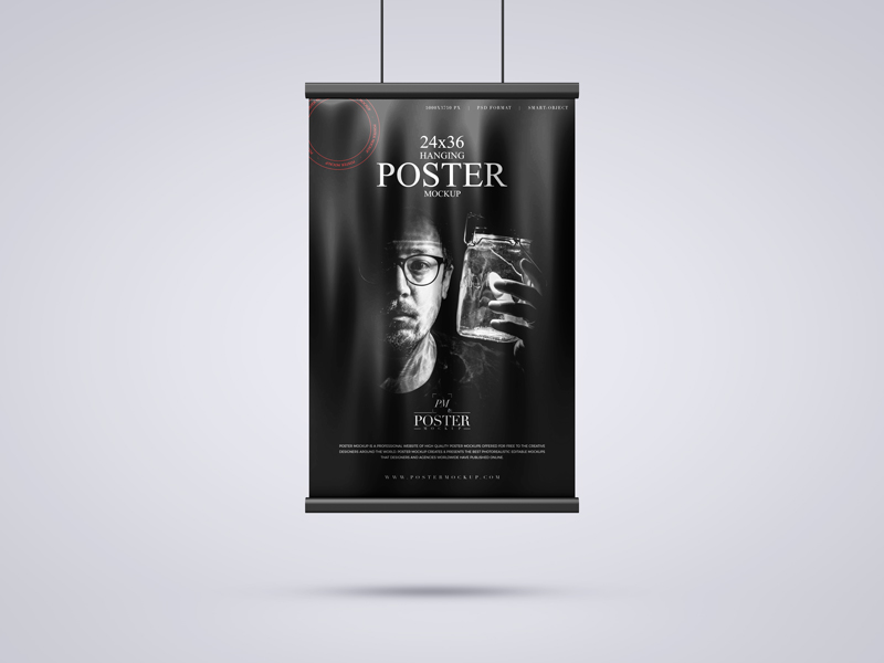 Hanging-24x36-Modern-Poster-Mockup