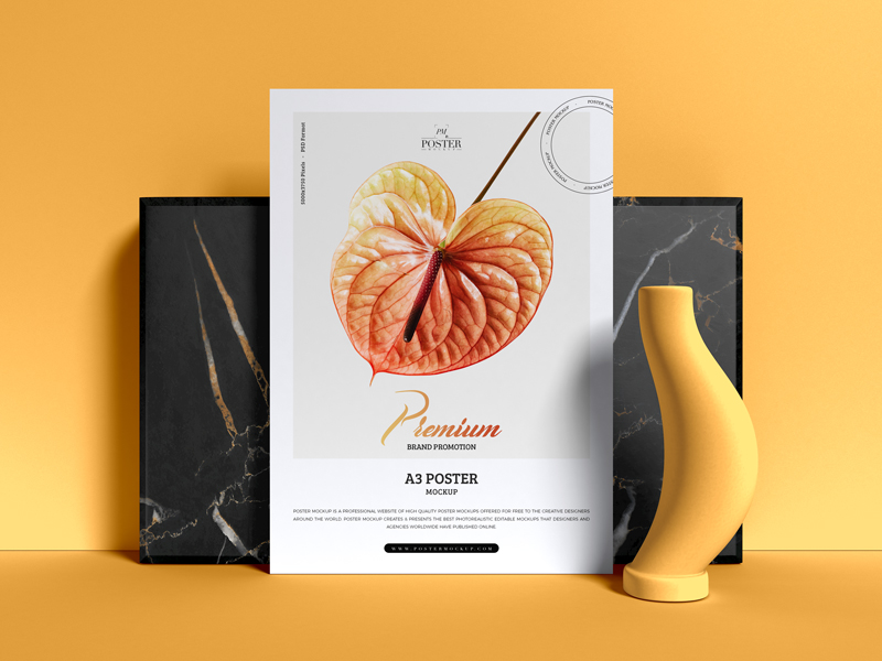 Free-Premium-Brand-Promotion-A3-Poster-Mockup