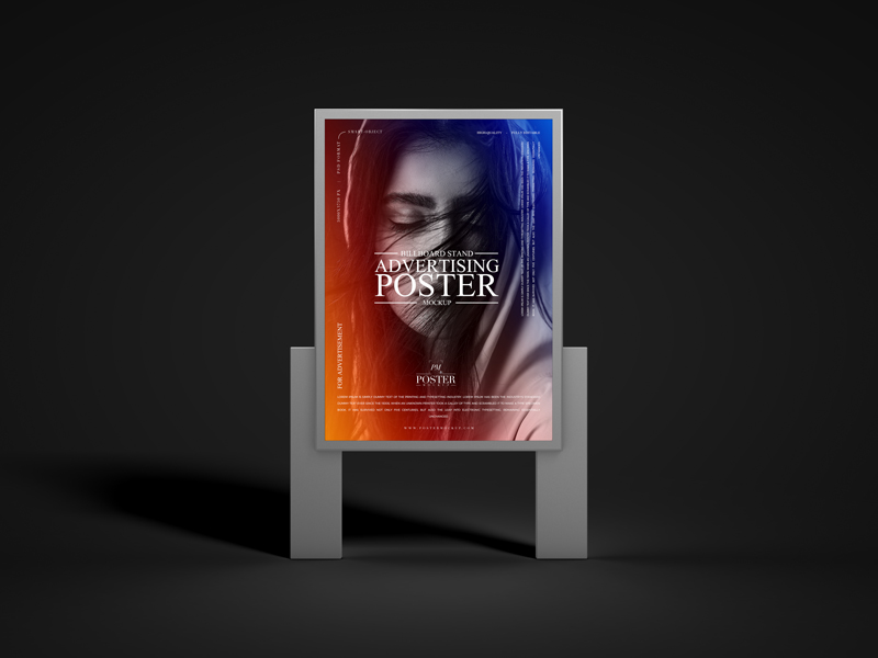 Free-Advertising-Billboard-Stand-Poster-Mockup