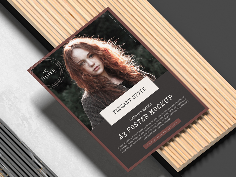 Free-Premium-Brand-A3-Poster-Mockup