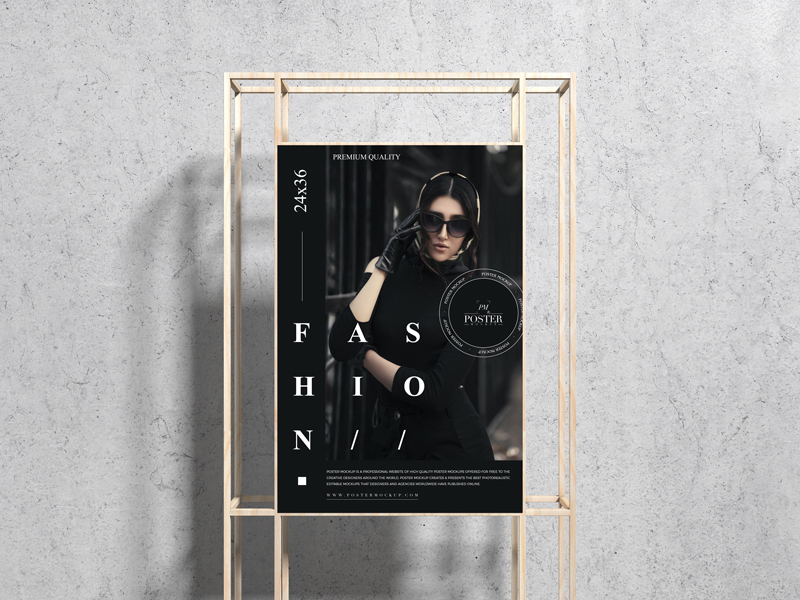 Wooden-Stand-24x36-Poster-Mockup