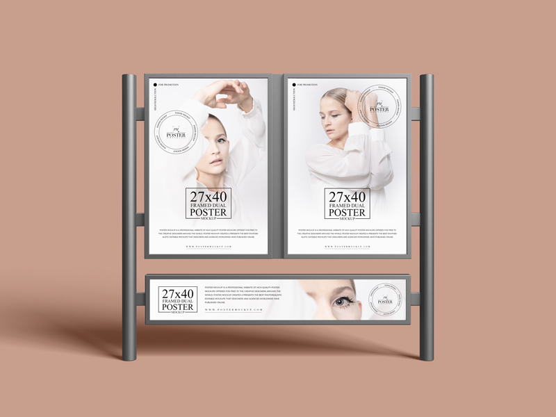 Free-27x40-Framed-Dual-Poster-Mockup