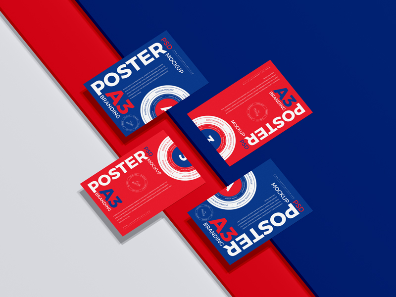 PSD-A3-Premium-Branding-Poster-Mockup-Free