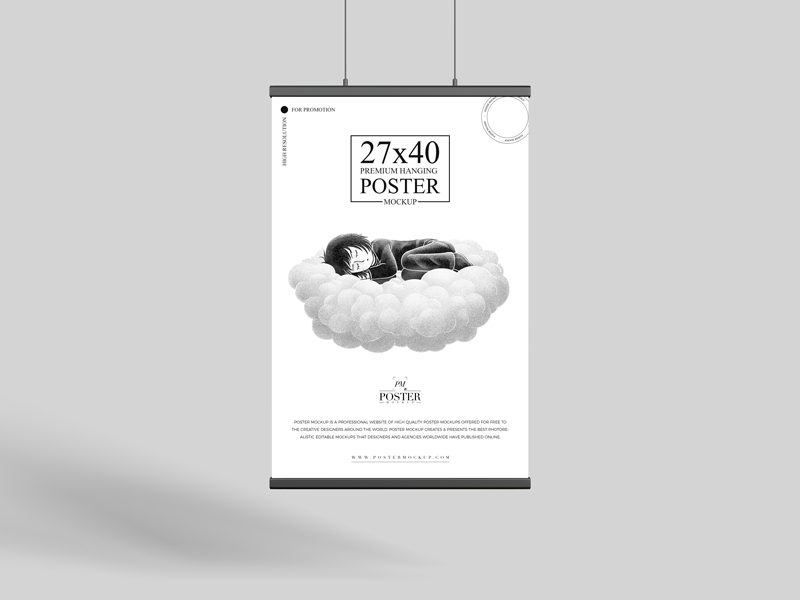 Premium-27x40-Hanging-Poster-Mockup