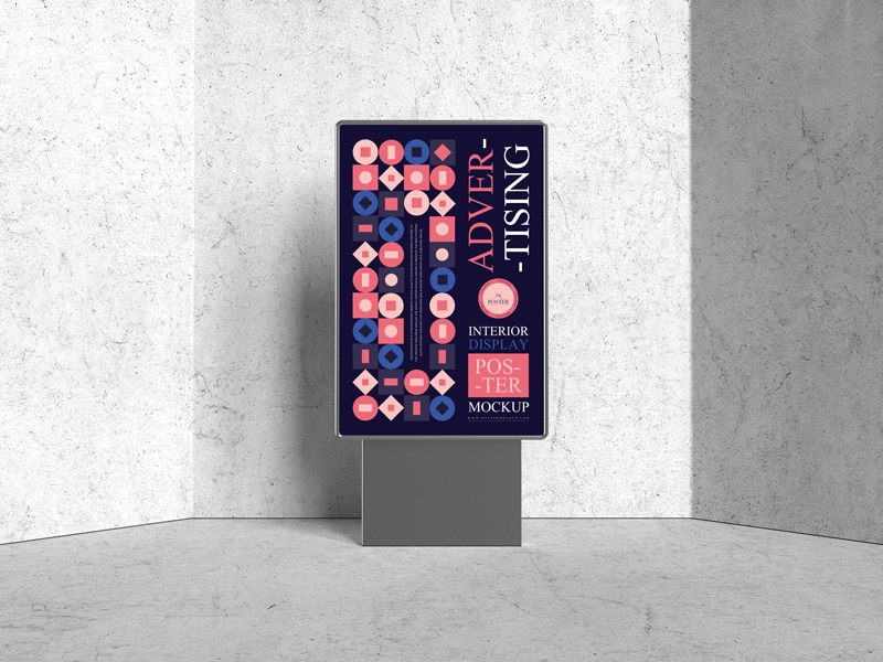 Advertising-Interior-Display-Poster-Mockup