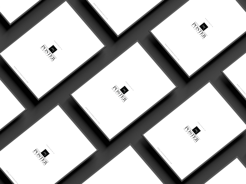 Black-Framed-A3-Poster-Mockup-Free