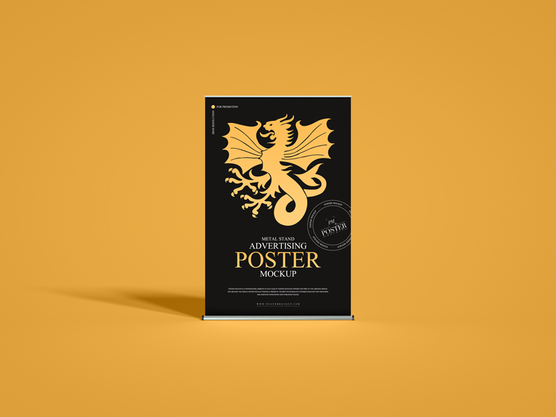 Metal-Stand-Advertising-Poster-Mockup-Free