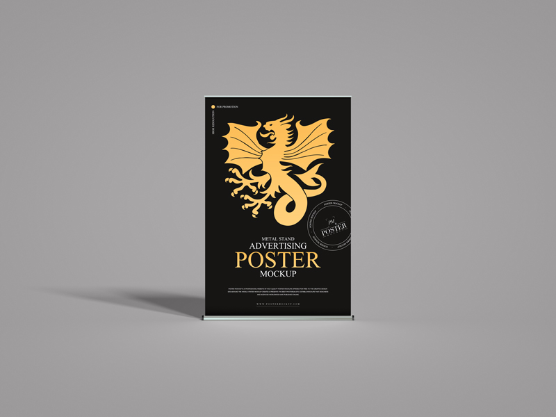 Metal-Stand-Advertising-Poster-Mockup