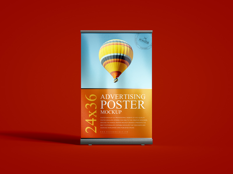 Free-Premium-24x36-Advertising-Display-Poster-Mockup