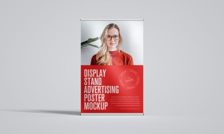 Display-Stand-Advertising-Poster-Mockup