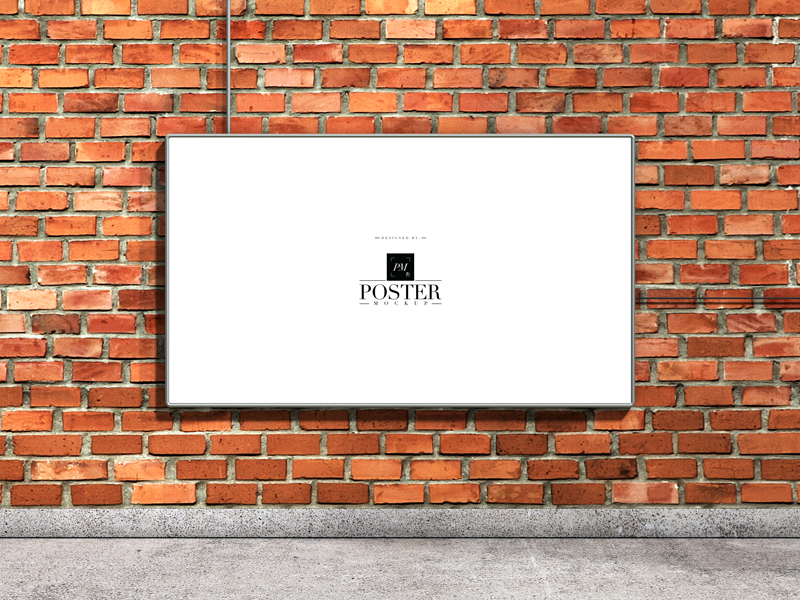 Free-Outdoor-Advertising-Horizontal-Street-Poster-Mockup