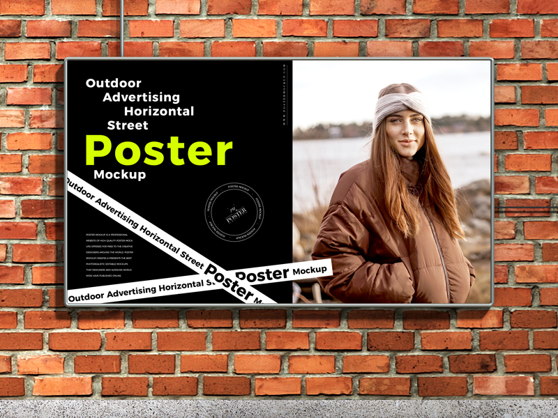 Outdoor-Advertising-Horizontal-Street-Poster-Mockup-Free