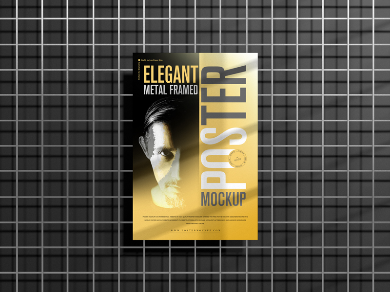 Elegant-Metal-Framed-Poster-Mockup