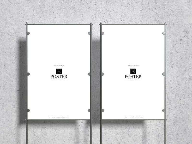 Free-Dual-Studio-Poster-Mockup