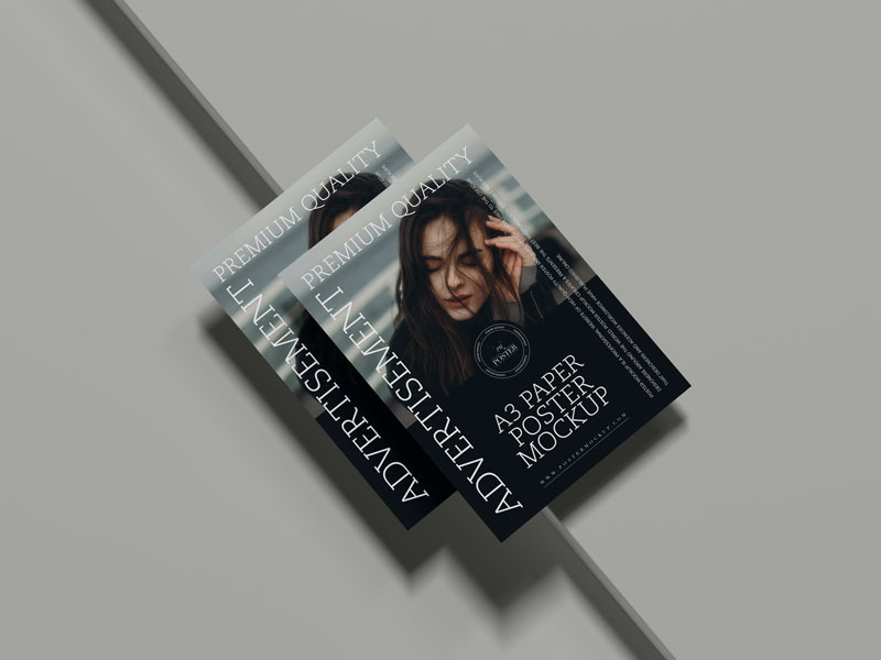 Premium-A3-Paper-Poster-Mockup-Free