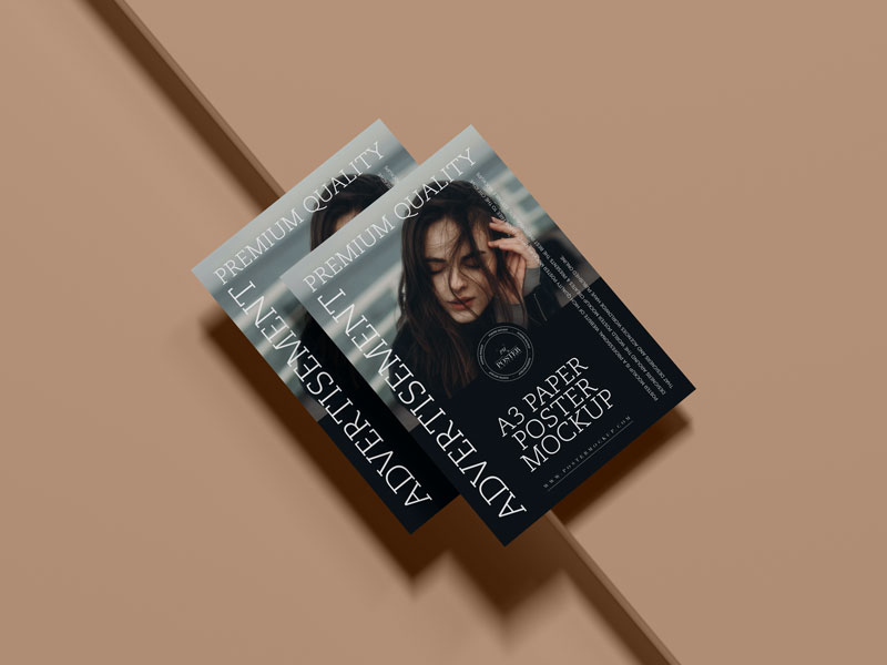 Premium-A3-Paper-Poster-Mockup