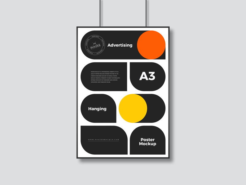 Free-PSD-Hanging-A3-Advertising-Poster-Mockup