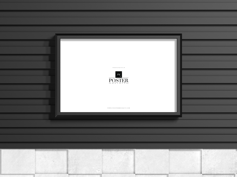 Free-Black-Framed-Horizontal-Poster-Mockup-2