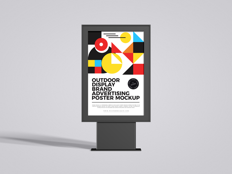 Free-Outdoor-Display-Brand-Advertising-Poster-Mockup