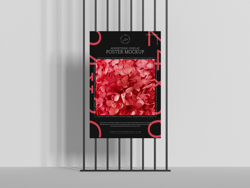 Free-Advertising-Display-24x36-Poster-Mockup