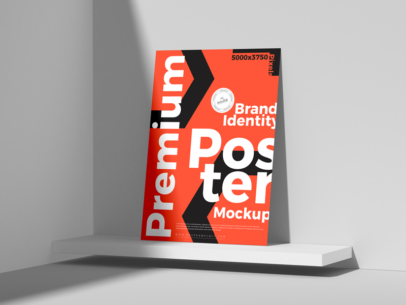 Free-Premium-Brand-Identity-A3-Poster-Mockup