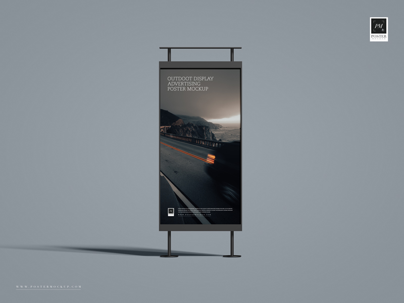 Free-Outdoor-Display-Advertising-Poster-Mockup