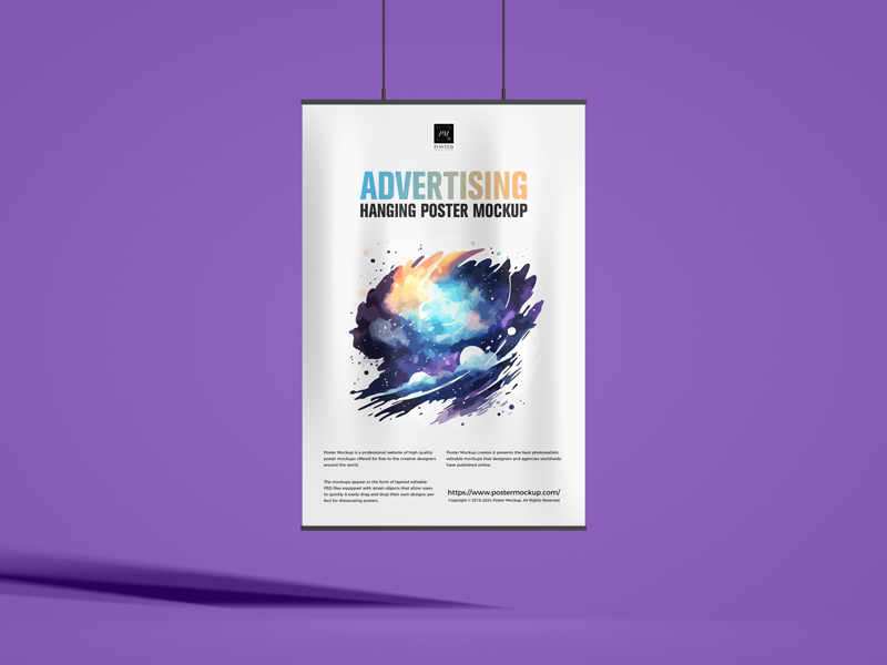 Free-Advertising-Hanging-Poster-Mockup-2