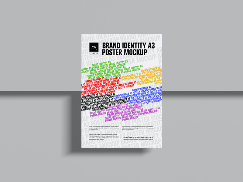 Free-Brand-Identity-A3-Poster-Mockup