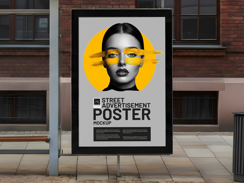 Free-PSD-Street-Advertisement-Poster-Mockup-1