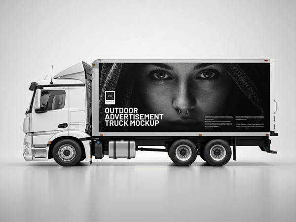 Free-Outdoor-Advertisement-Truck-Mockup