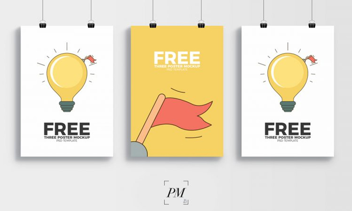 3-Creative-Display-PSD-Template-Poster-Mockup-300