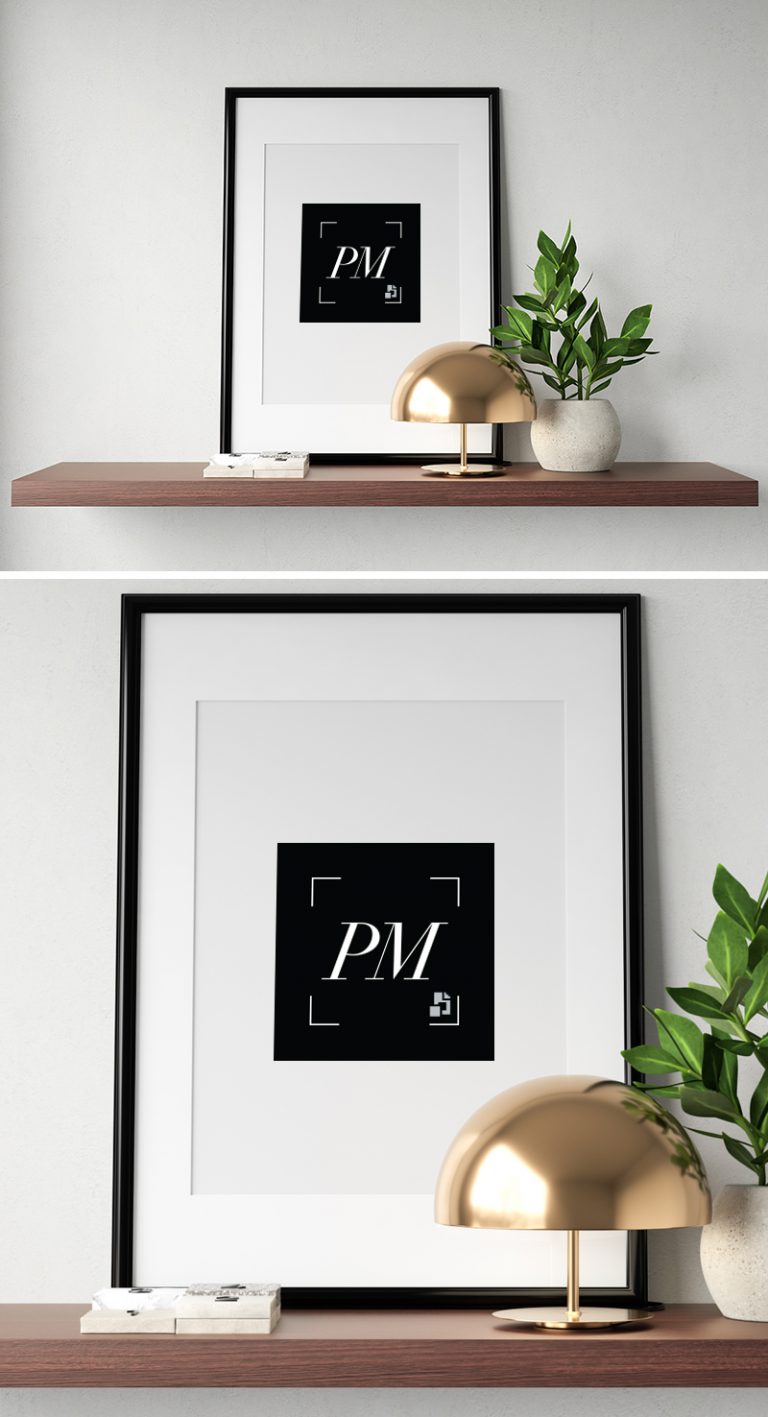 Modern Interior Showcase Poster Mockup PSD - Poster Mockup