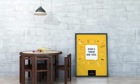 Free-Gallery-Furniture-With-Poster-Mockup-PSD-on-Wooden-Floor