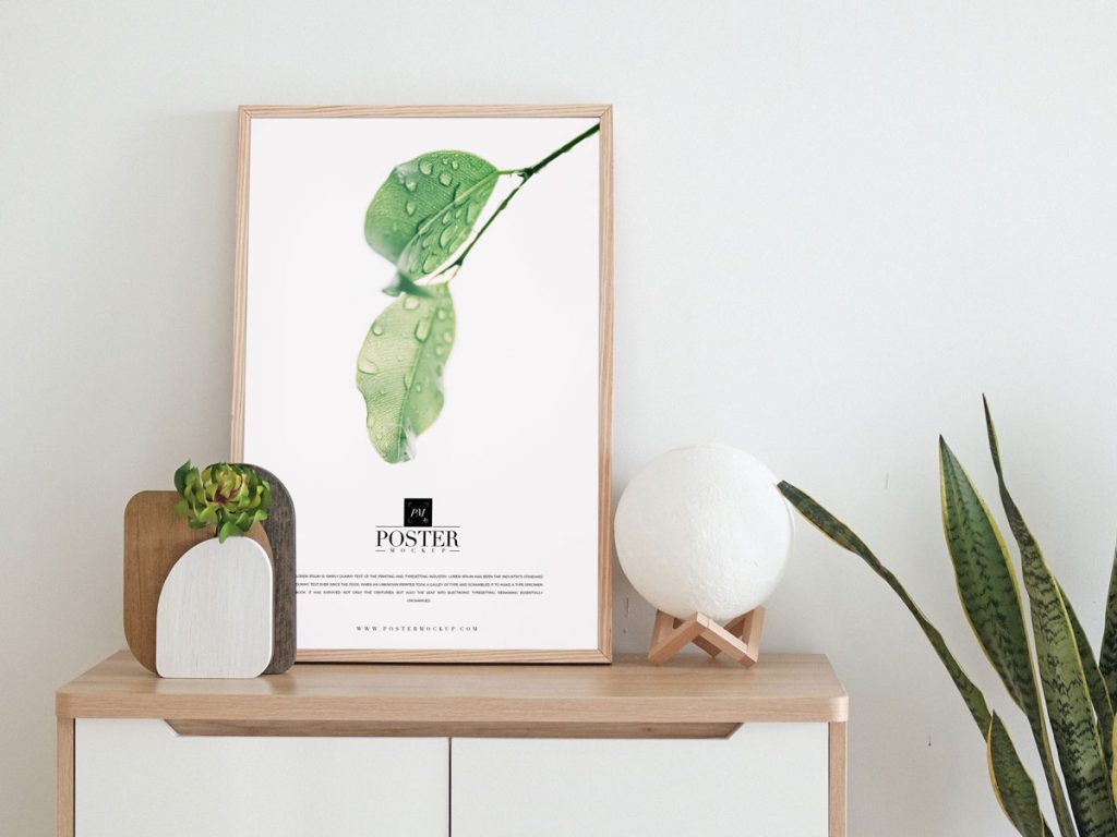 Download Elegant Room Interior Frame Poster Mockup PSD 2018 - Poster Mockup